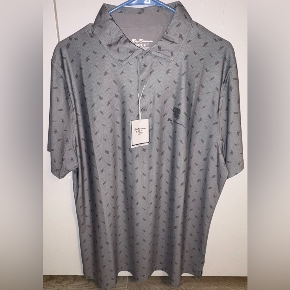 Ben Sherman Golf Men’s Grey Polo Shirt | New with Tag! | Fit For Your Game! ⛳️